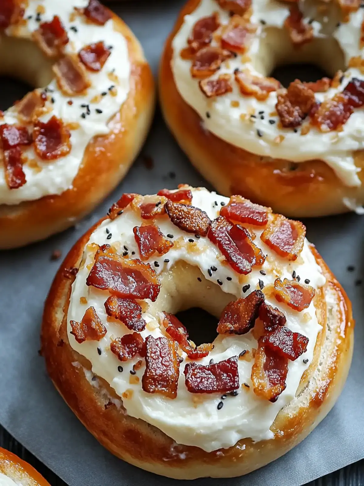 Bacon Cream Cheese Bagels: Breakfast Bliss Made Easy 2 Bacon Cream Cheese Bagels