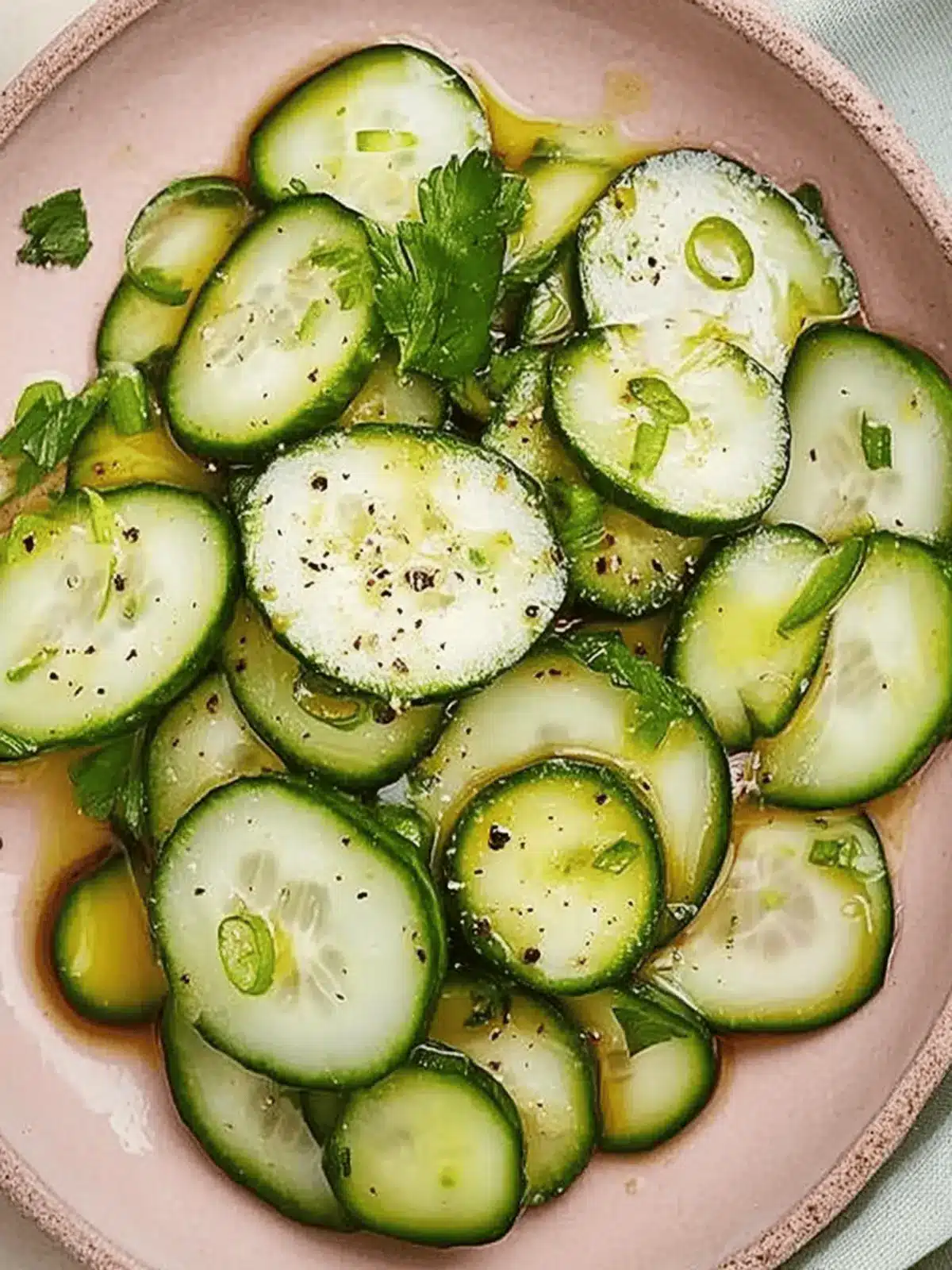 Zesty Tangy Pickled Cucumber Salad in Just 5 Minutes! 2 Tangy Pickled Cucumber Salad