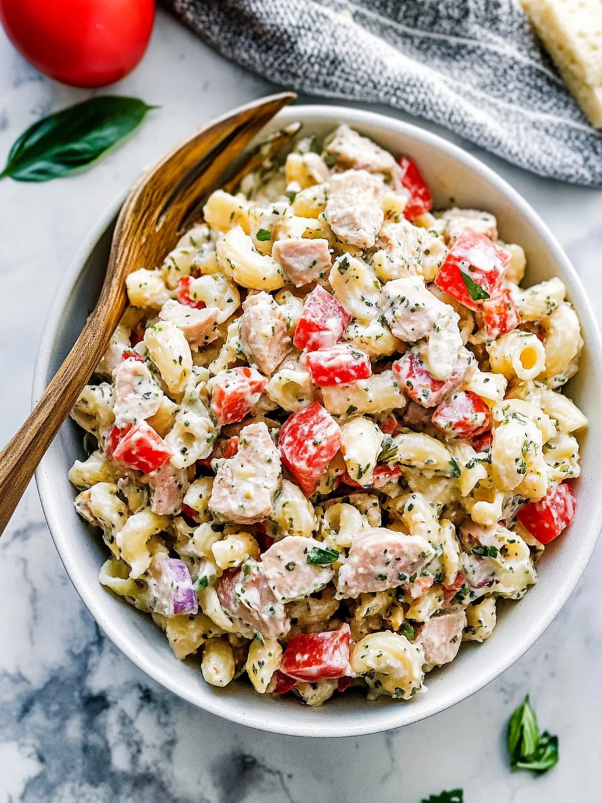Mouthwatering Tuna Pasta Salad with Creamy Greek Twist 2 Tuna Pasta Salad