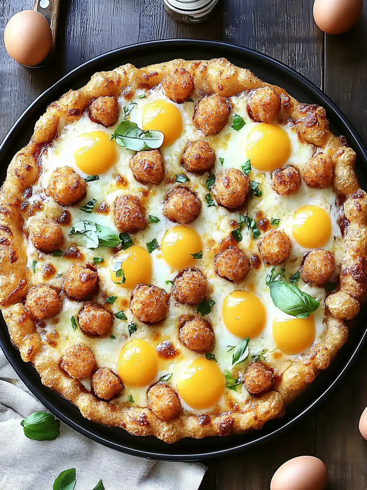 Tater Tot Breakfast Pizza: A Fun Twist on Morning Comfort 3 Tater Tot Breakfast Pizza