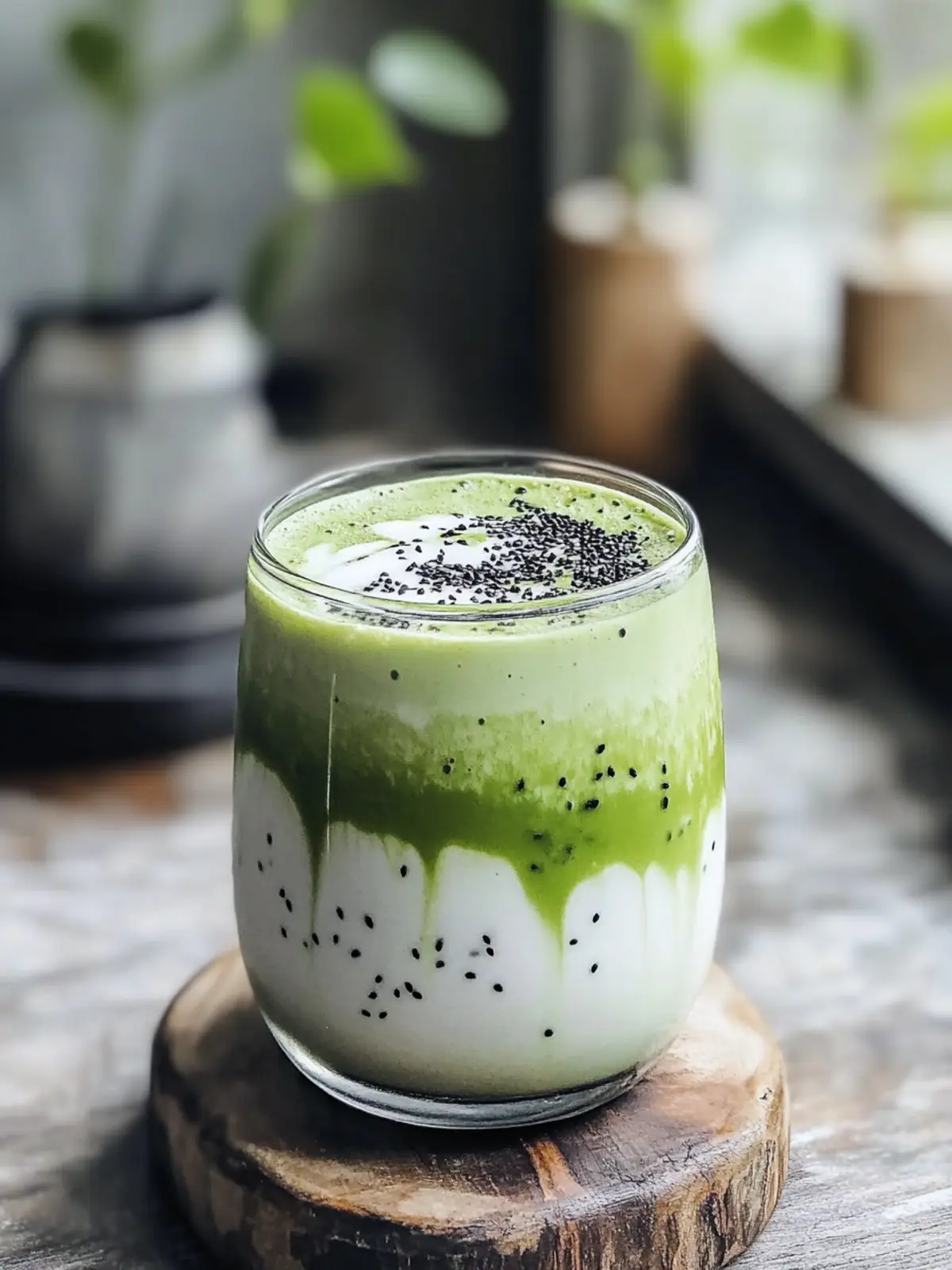 Elevate Your Day with a Delicious Black Sesame Matcha Latte 2 Black Sesame Matcha Latte