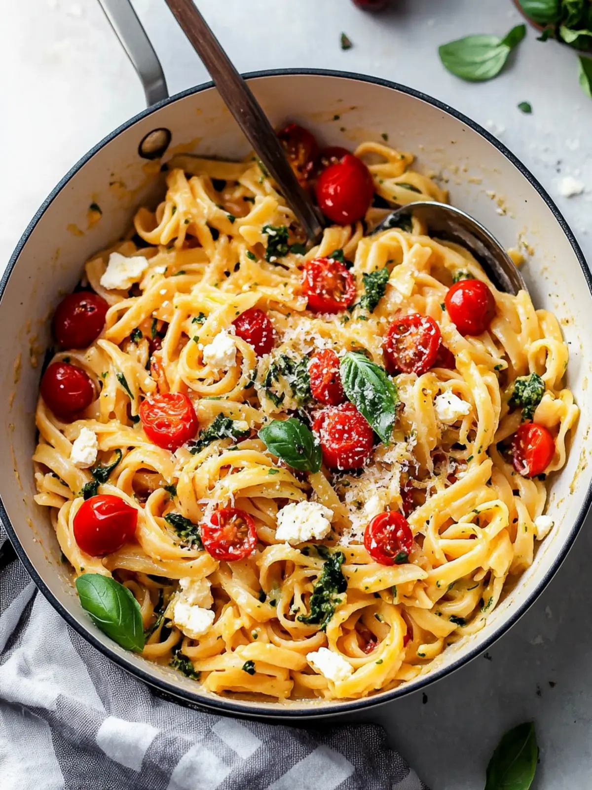 One Pan Feta Pasta with Cherry Tomatoes for Effortless Dinners 3 One Pan Feta Pasta with Cherry Tomatoes