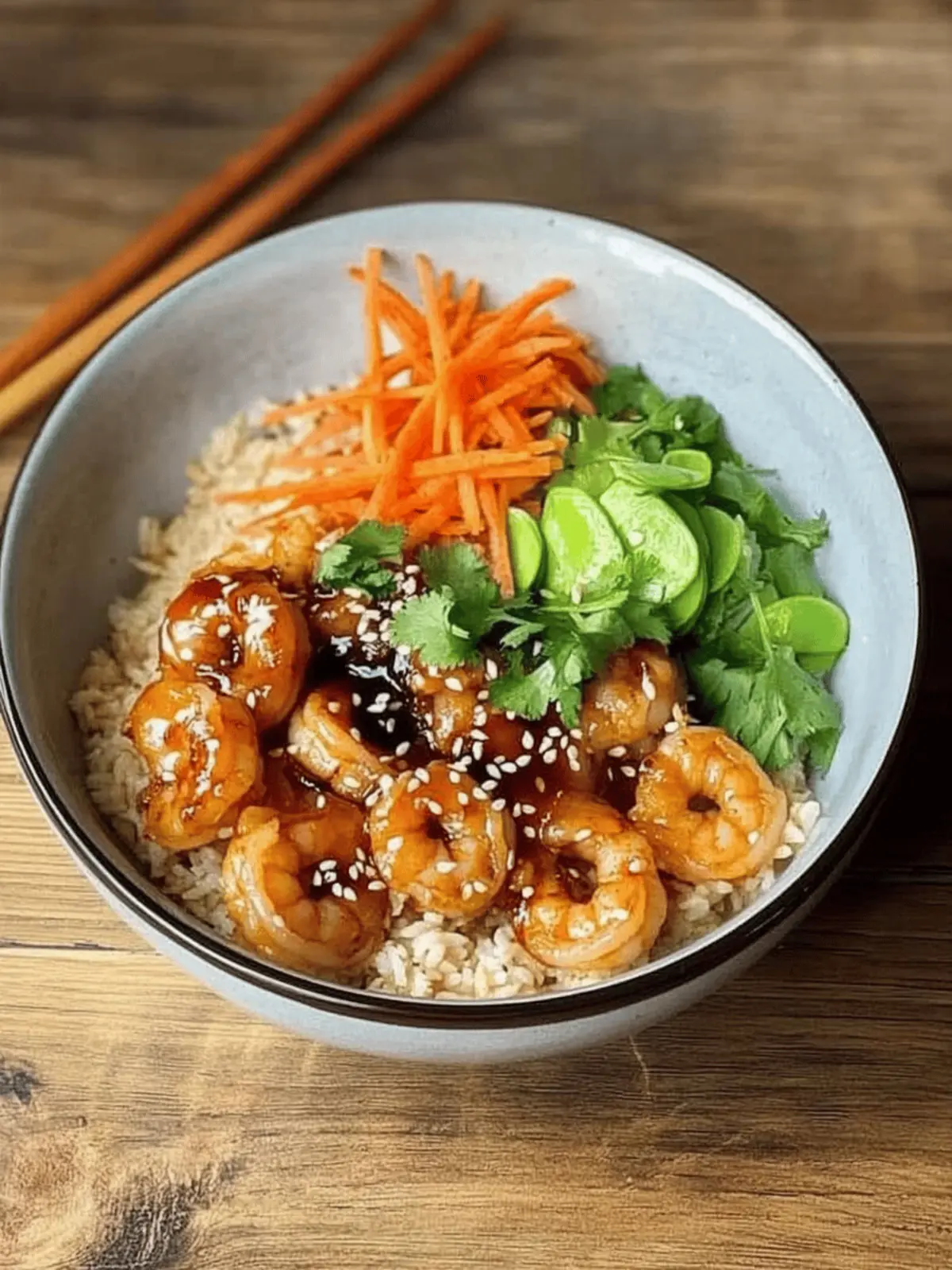 Savor Sticky Prawn Rice Bowls with Sweet Honey Chili Sauce 3 Sticky Prawn Rice Bowls