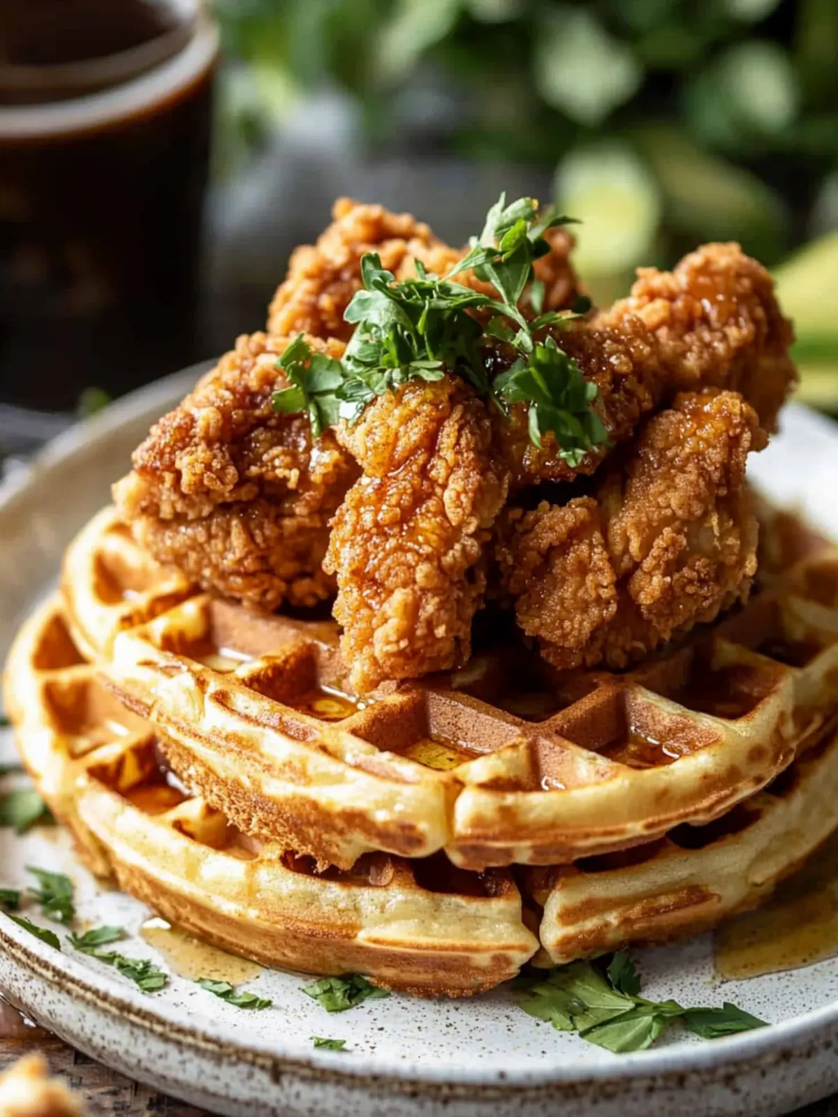 Crispy Vegan Chicken and Waffles for the Ultimate Brunch Bliss 4 Vegan Chicken and Waffles