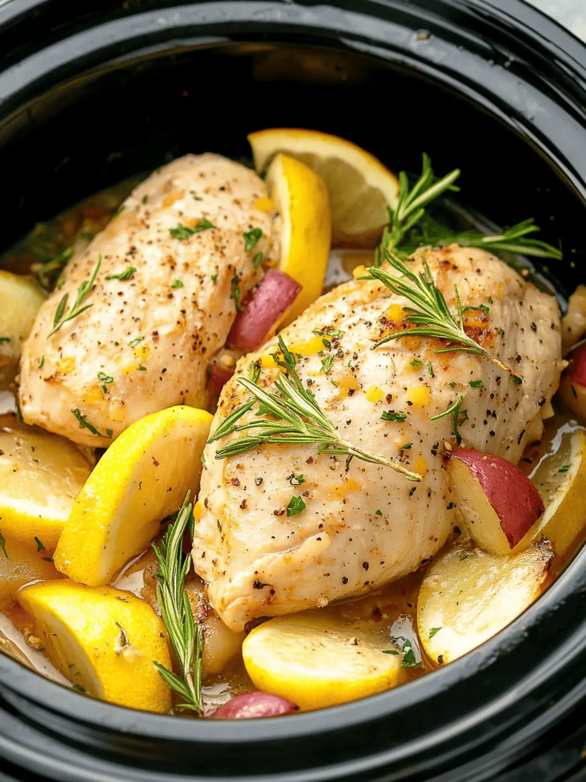 Savory Slow-Cooker Chicken Breast with Potatoes & Rosemary 2 Slow-Cooker Chicken Breast