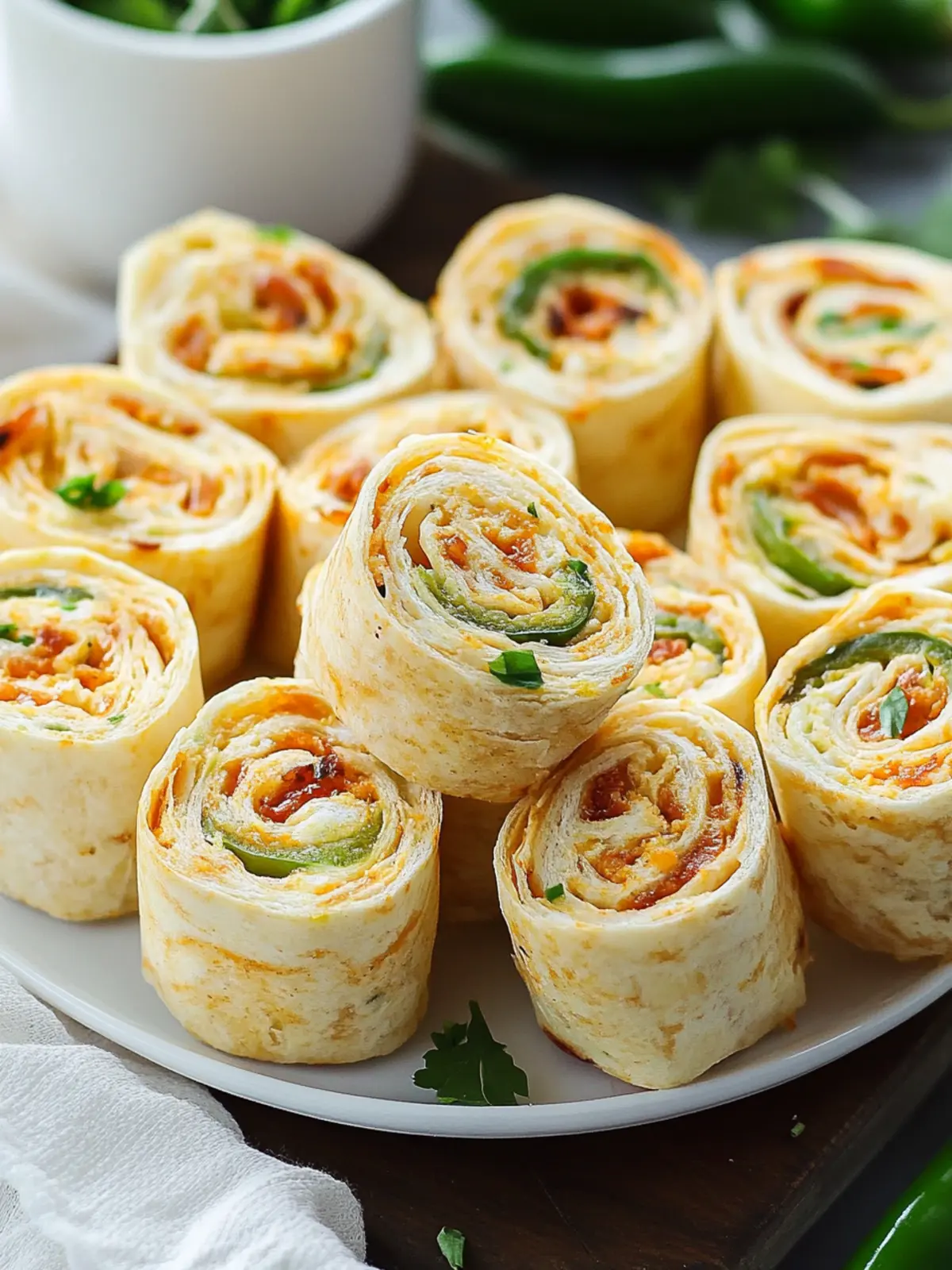 Jalapeno Popper Pinwheels - Your New Favorite No-Bake Snack 4 Jalapeno Popper Pinwheels