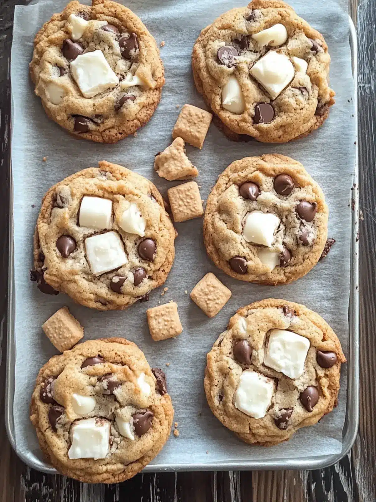 Mouthwatering S'mores Chocolate Chip Cookies to Satisfy Cravings 4 Smore s Chocolate Chip Cookies