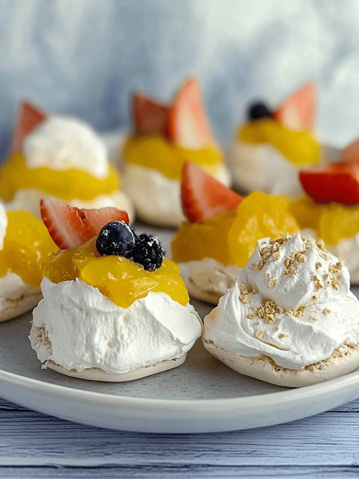 Mini Tropical Pavlovas for Your Perfect Summer Dessert Delight 3 Mini tropical pavlovas