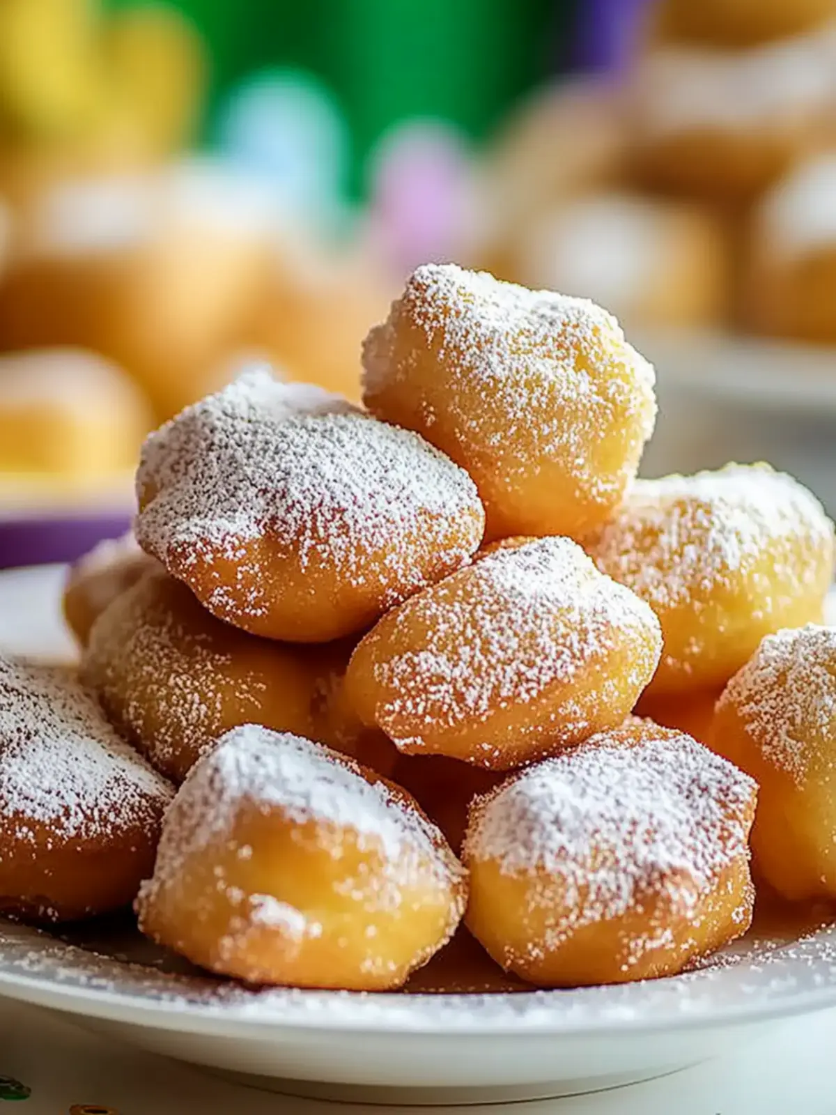 Melt-in-Your-Mouth Beignets Happy Mardi Gras Magic 2 Beignets Happy Mardi Gras
