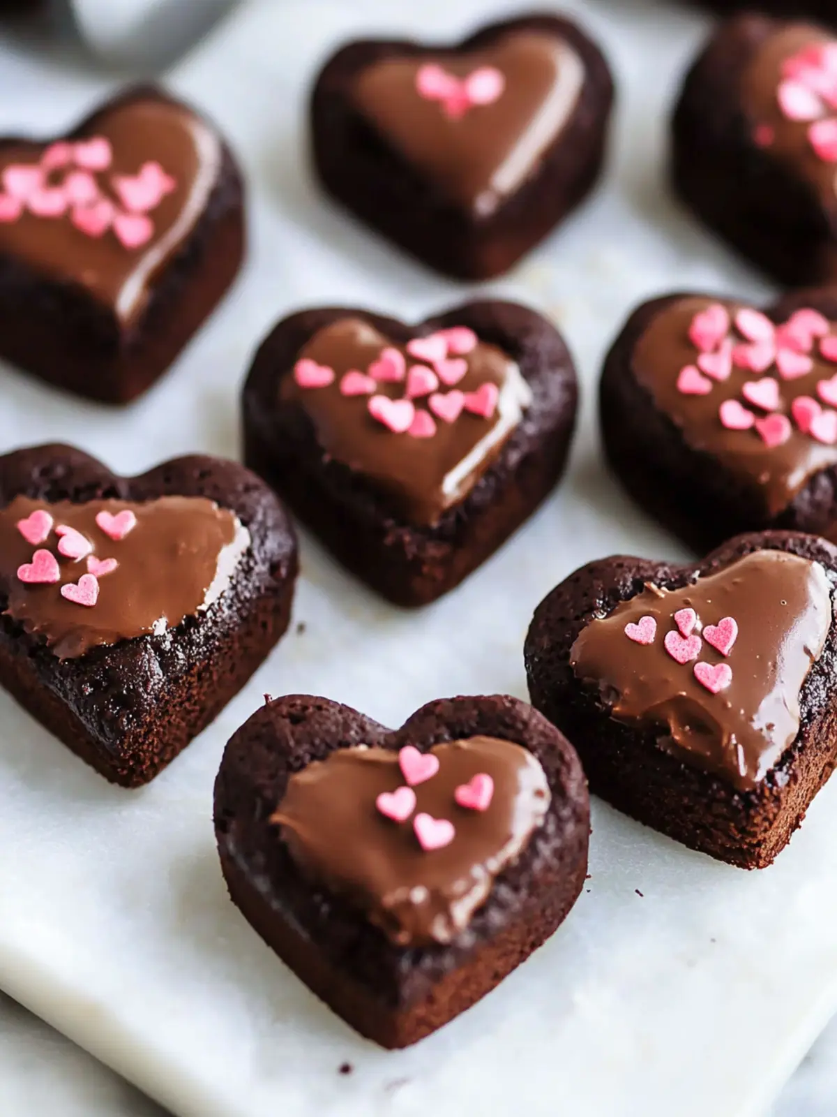 Chocolate Dipped Brownie Hearts: A Sweet Valentine s Delight 2 Chocolate Dipped Brownie Hearts