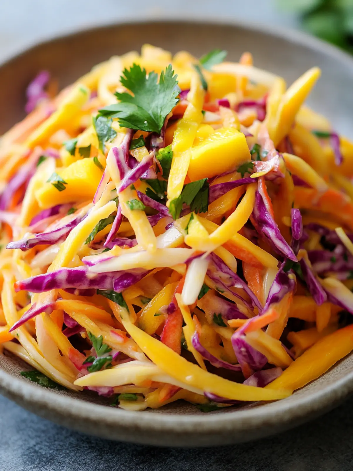 Bright & Crunchy Easy Mango Slaw for a Refreshing Twist 2 Easy Mango Slaw