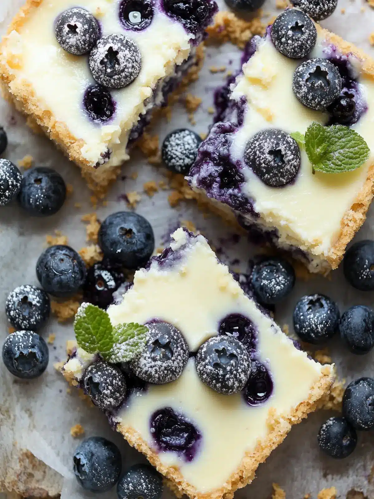 Delicious Blueberry Cheesecake Bars for Summer Fun 3 Blueberry Cheesecake Bars