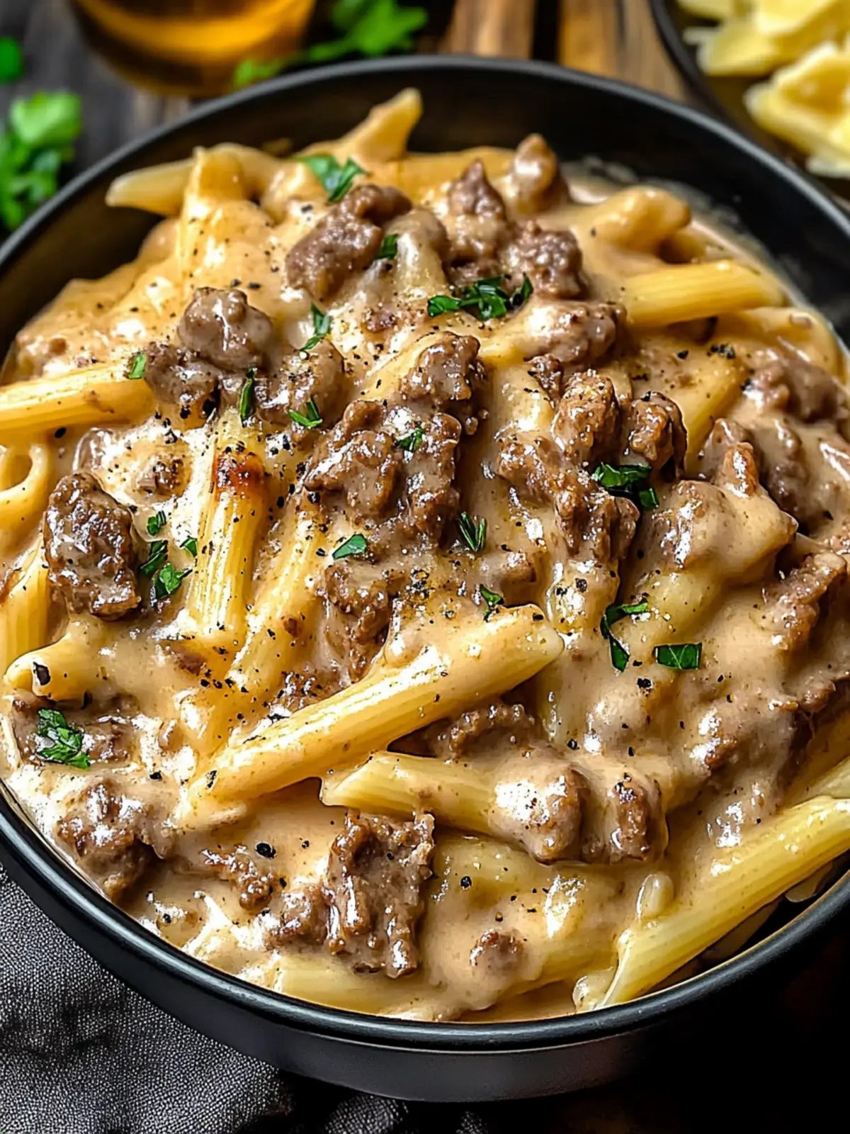 Ultimate Creamy Beef Pasta: Comfort Food in 30 Minutes 2 Creamy Beef Pasta