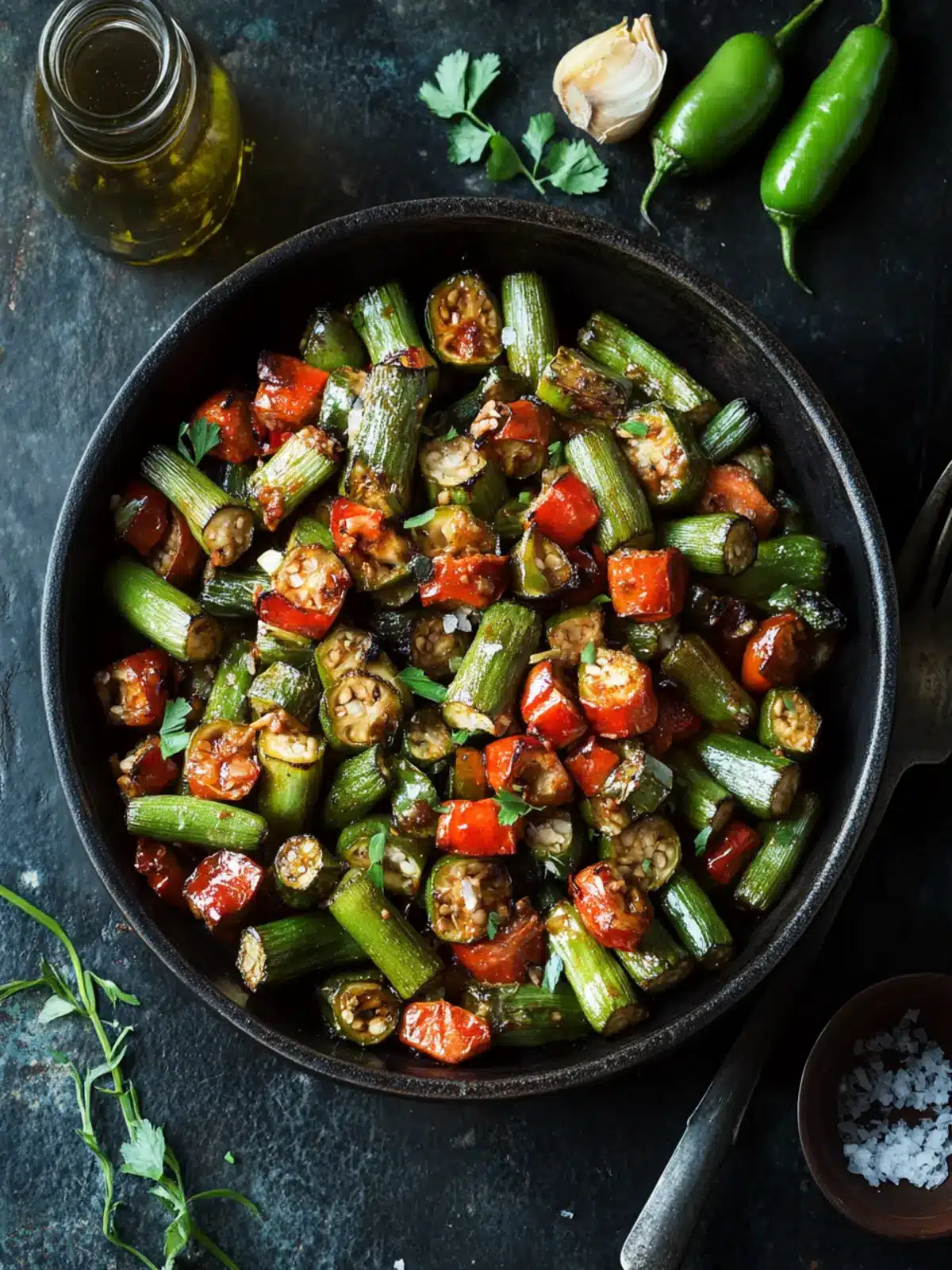 Crispy Roasted Cajun Okra: A Quick, Flavor-Packed Delight 2 Roasted Cajun Okra