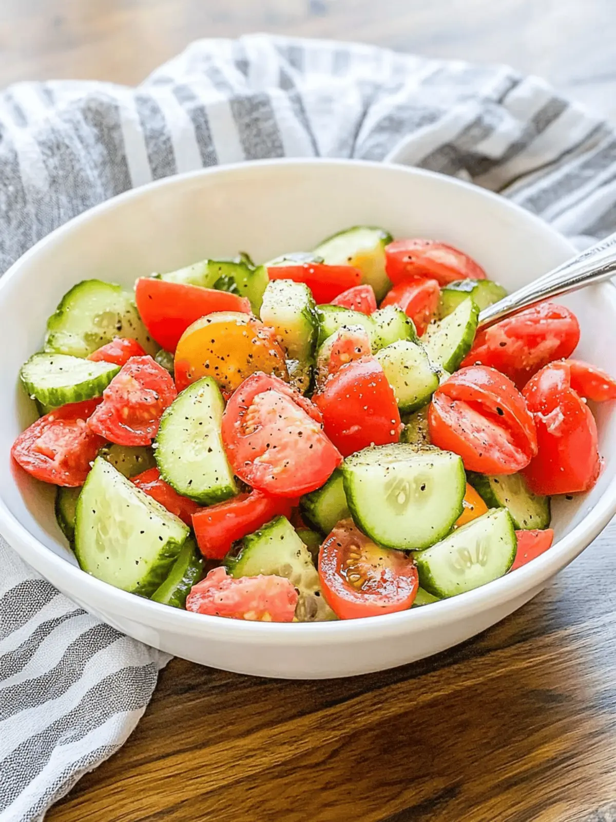 Crisp and Refreshing Cucumber Tomato Salad for Summer Bliss 3 Cucumber Tomato Salad