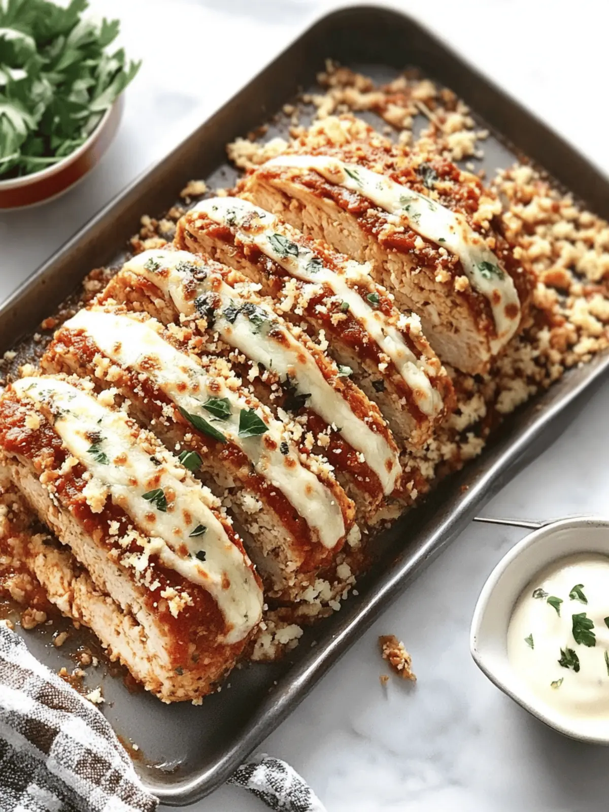 Savory Chicken Meatloaf Parmigiana That Kids Will Love 2 Chicken Meatloaf Parmigiana