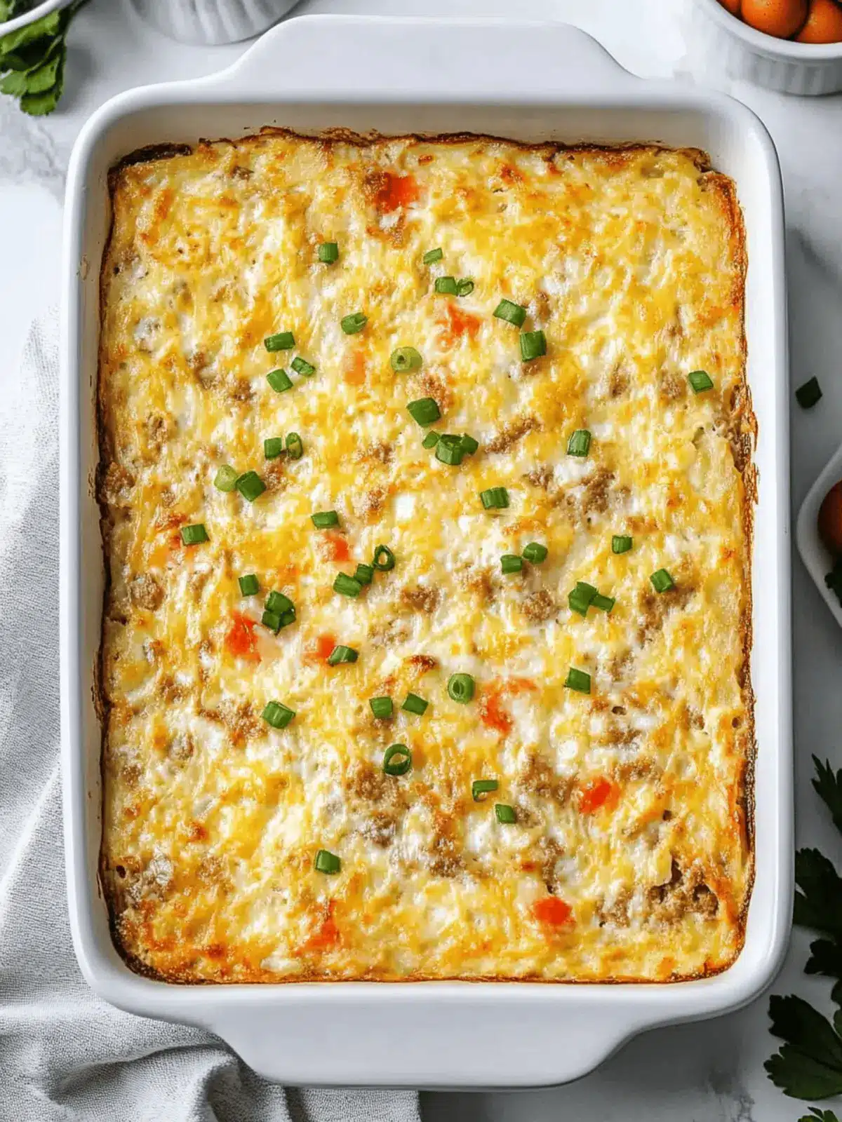 Delicious Easy Egg Hashbrown Casserole for Thanksgiving Breakfast 2 Easy Egg Hashbrown Casserole- For Thanksgiving Breakfast