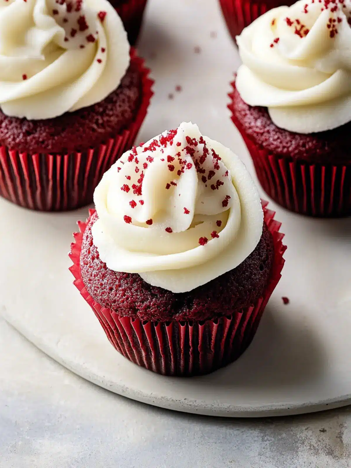 Irresistible Red Velvet Cupcakes with Cream Cheese Frosting 2 Red Velvet Cupcakes