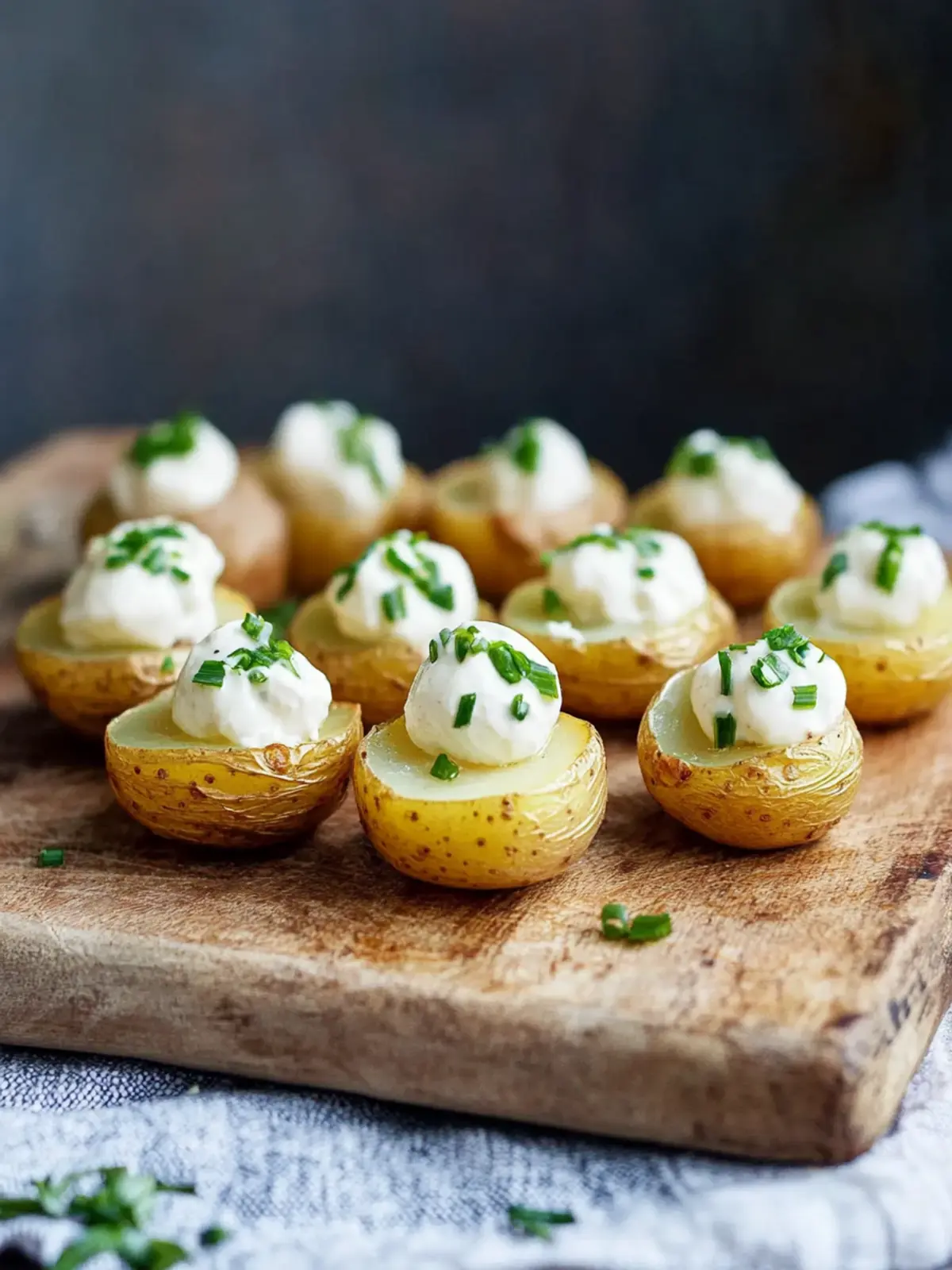 Irresistibly Crispy Mini Baked Potatoes with Flavorful Toppings 3 Mini Baked Potatoes