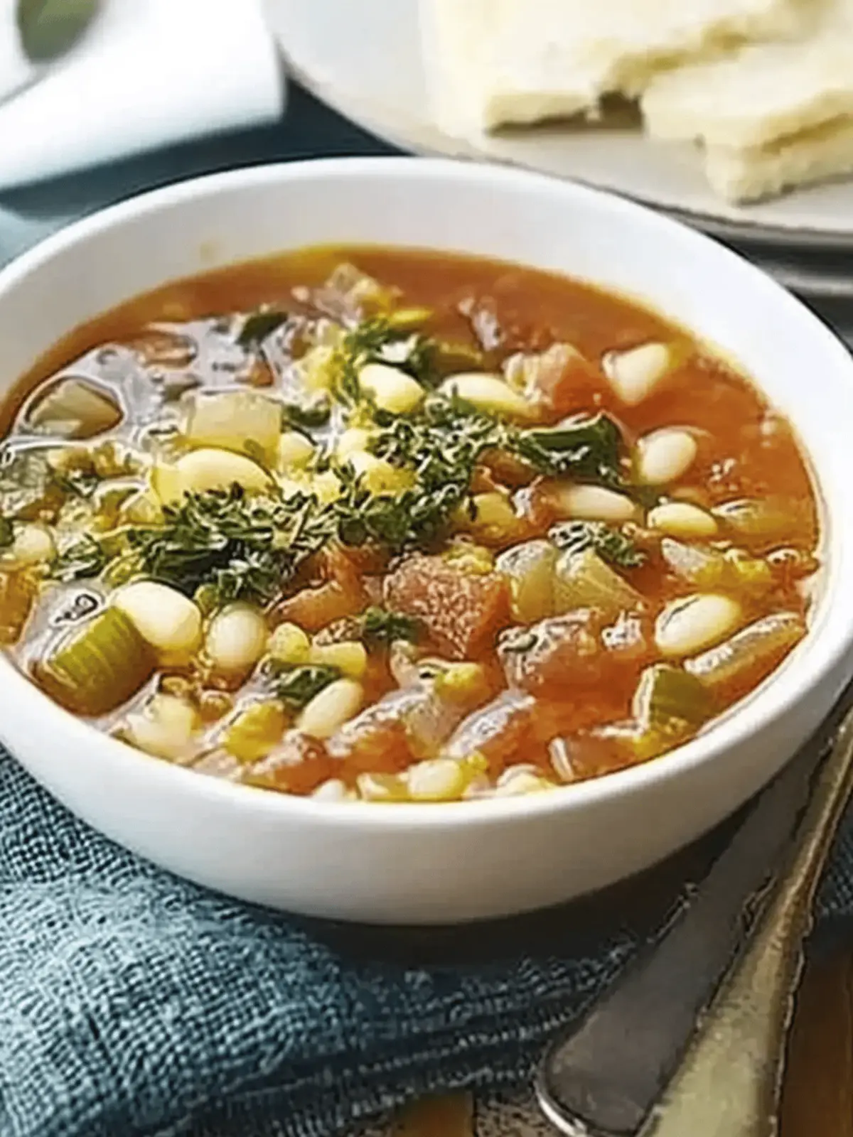 Hearty Chunky Minestrone Soup for Easy Weeknight Comfort 3 Chunky Minestrone soup