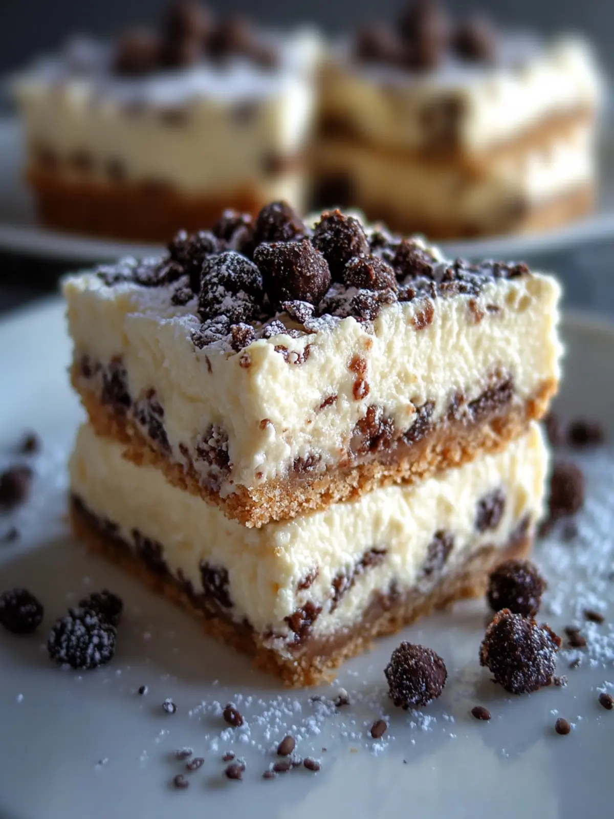 Creamy Cannoli Cheesecake Bars Made in Just 15 Minutes 2 Cannoli Cheesecake Bars