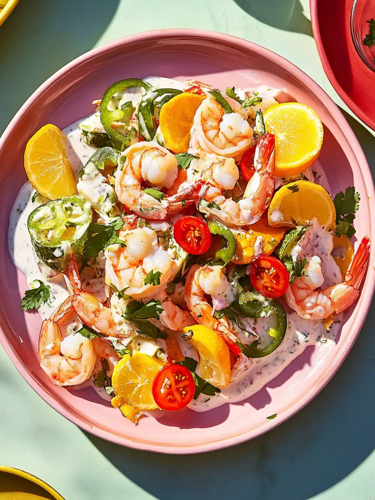 Creamy Coconutty Shrimp Salad with Crunchy Tortilla Twist 4 Creamy Coconutty Shrimp Salad