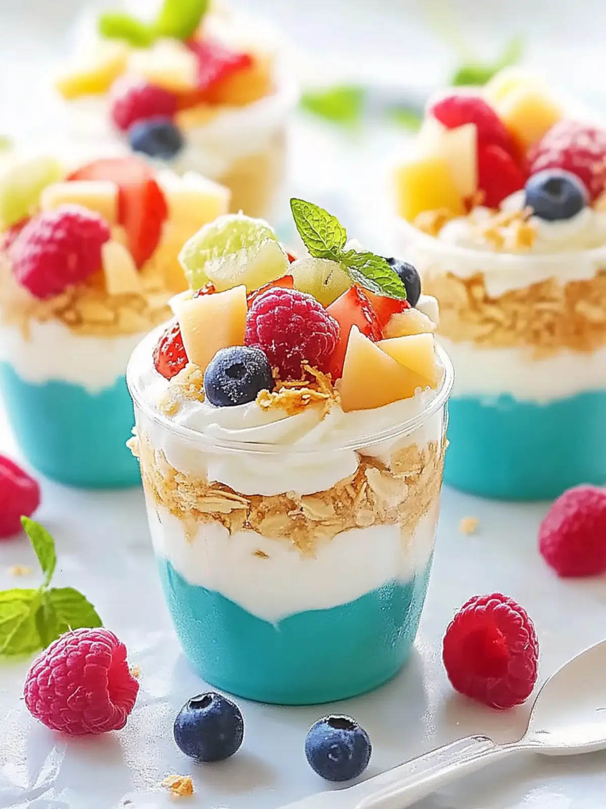 Colorful Beach Pudding Cups: Fun No-Bake Treats for Summer 2 Beach Pudding Cups