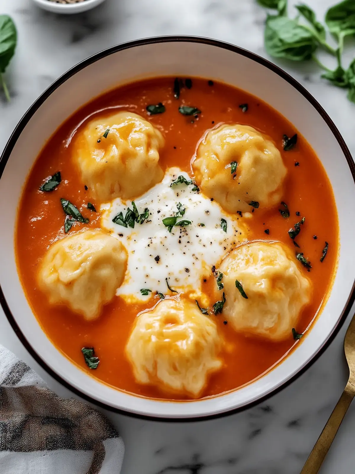 Hearty Cheese Dumpling Tomato Soup for Cozy Nights 4 Cheese Dumpling Tomato Soup