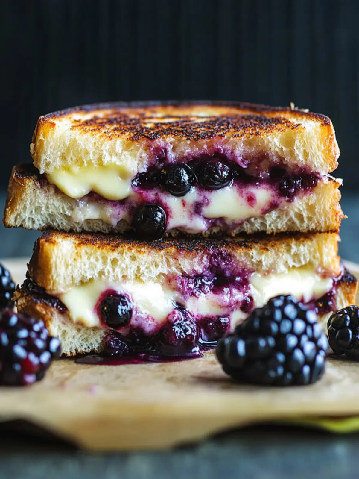 Decadent Blackberry Cheesecake Grilled Cheese Sandwich Delight 3 Blackberry Cheesecake Grilled Cheese Sandwich