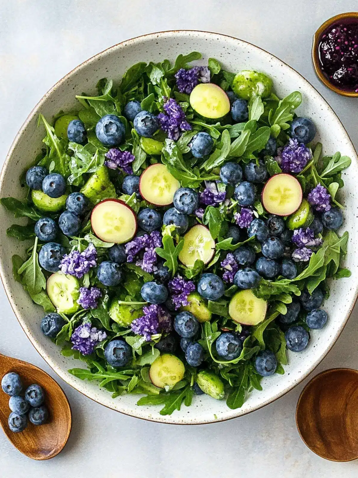 Zesty Blueberry Arugula Herb Salad for Refreshing Summer Fun 3 Blueberry Arugula Herb Salad