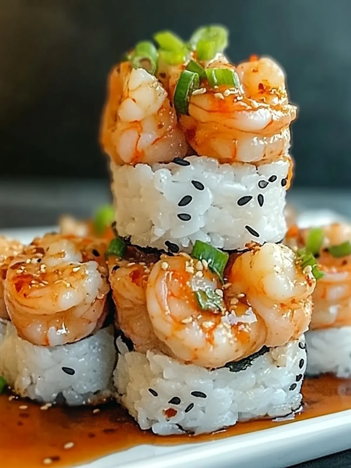 Spicy Shrimp Sushi Stacks: Quick, Gluten-Free Flavor Explosion 4 Spicy Shrimp Sushi Stacks