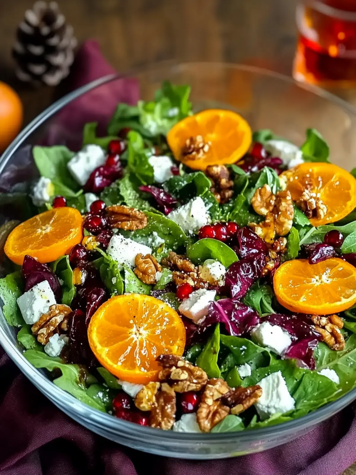 Delicious Christmas Salad with Citrus and Pomegranate Magic 2 Christmas Salad