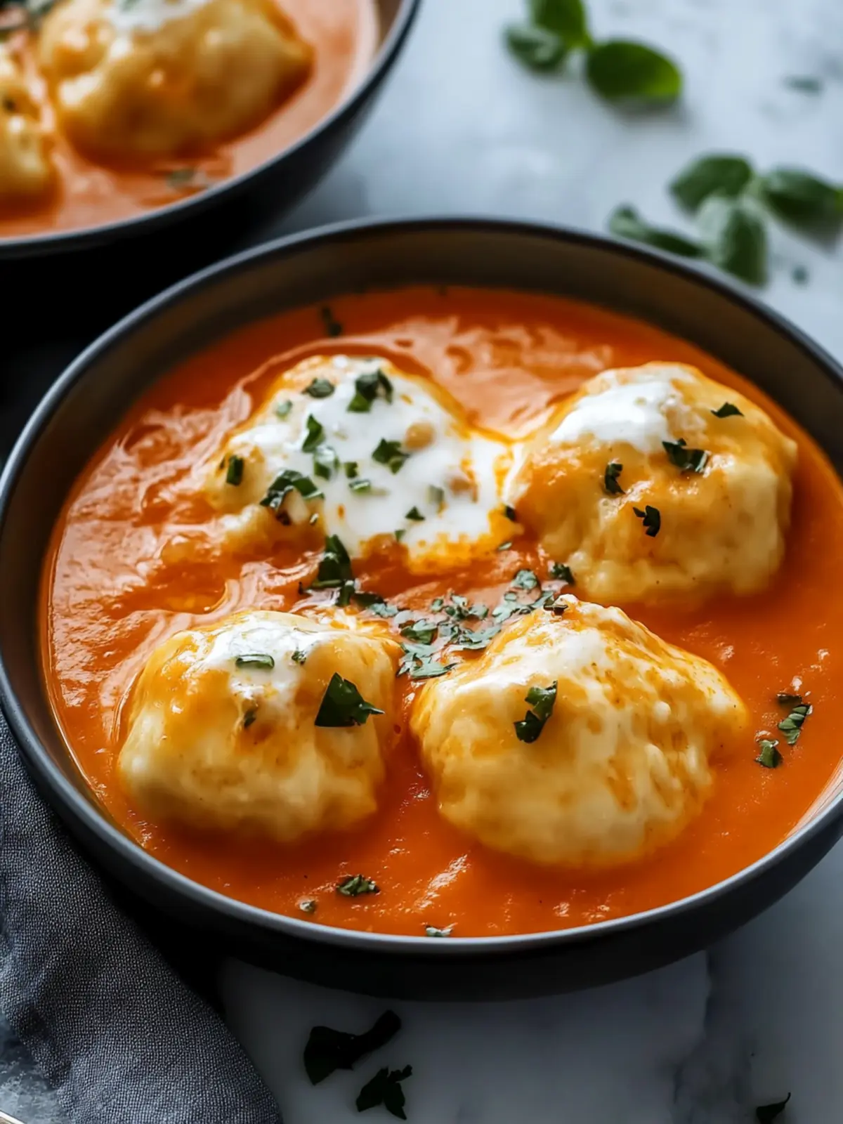 Hearty Cheese Dumpling Tomato Soup for Cozy Nights 3 Cheese Dumpling Tomato Soup