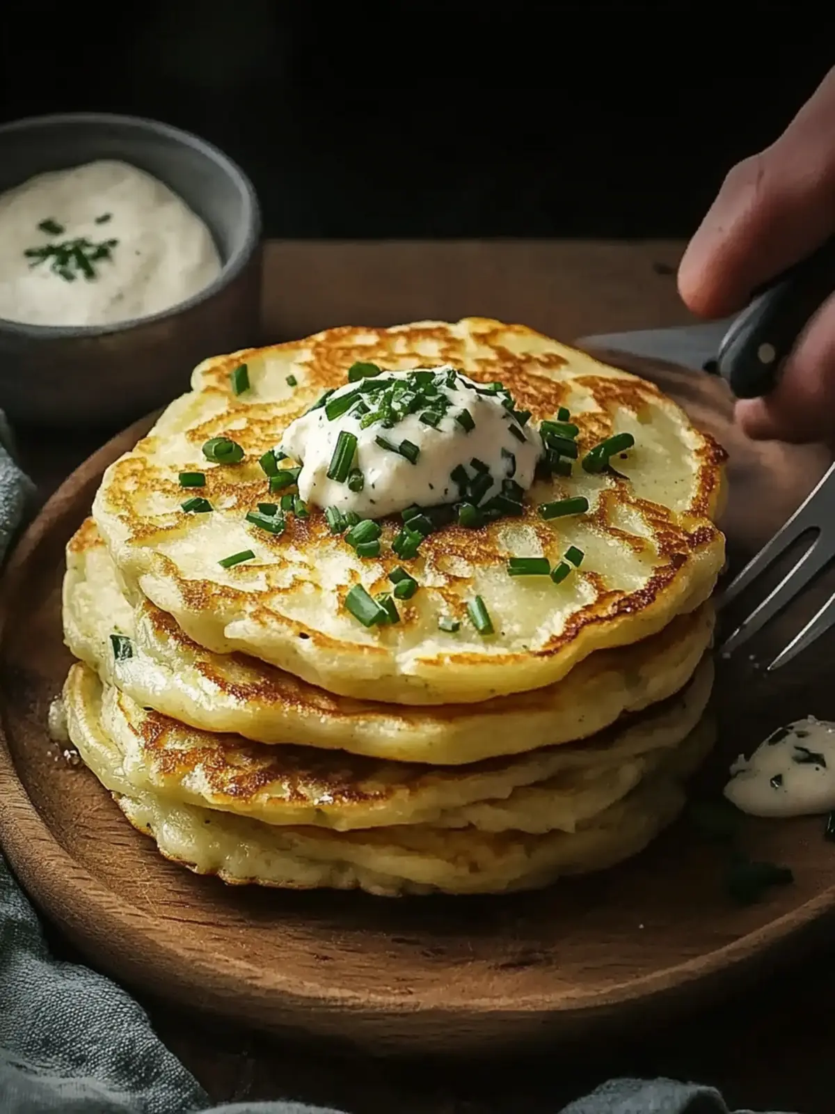 Delicious Cheese & Chive Pancakes to Elevate Your Breakfast 4 Cheese & Chive Pancakes