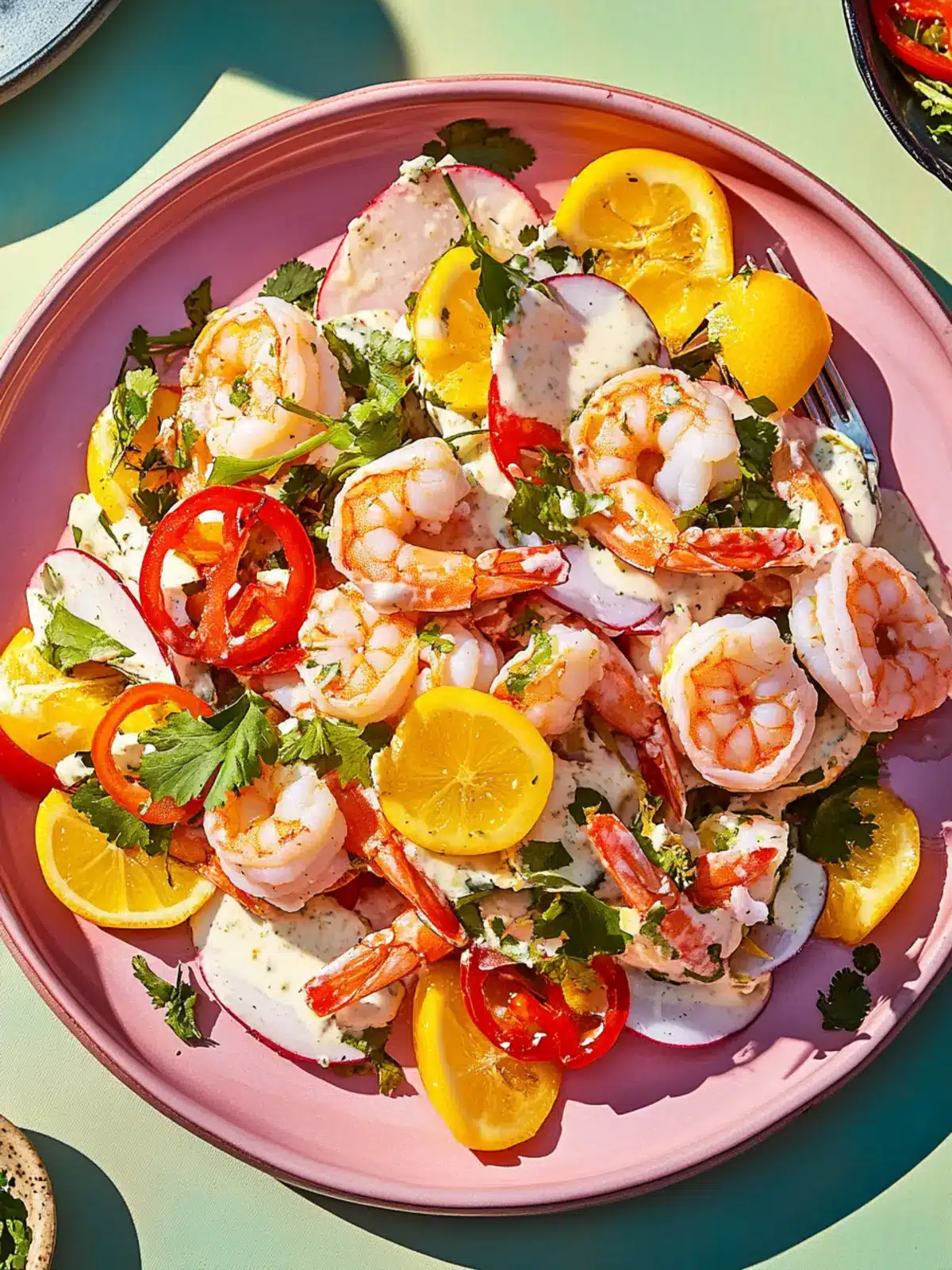 Creamy Coconutty Shrimp Salad with Crunchy Tortilla Twist 3 Creamy Coconutty Shrimp Salad