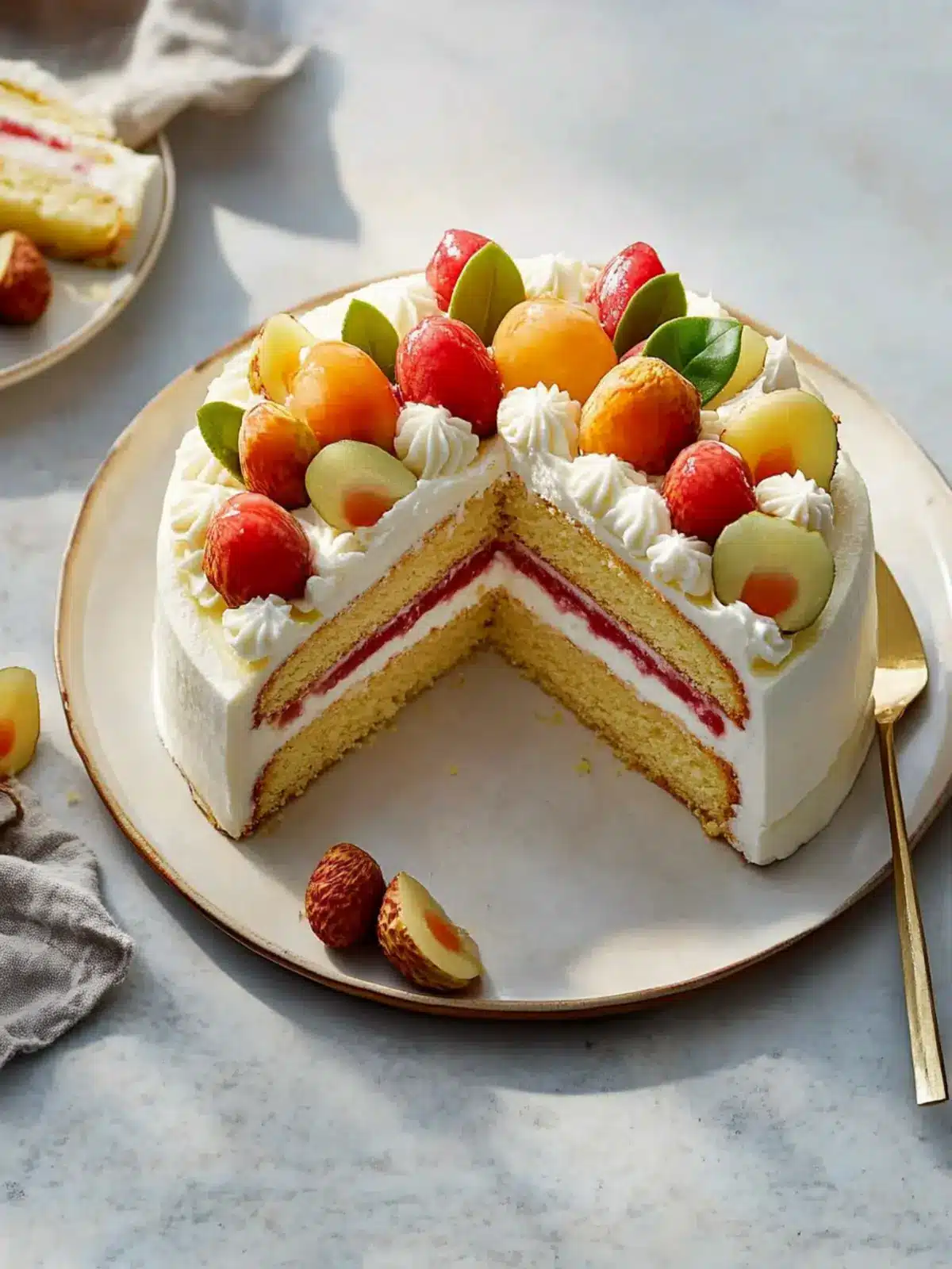 Heavenly Lychee Cake for a Festive Lunar New Year Treat 3 Lychee Cake
