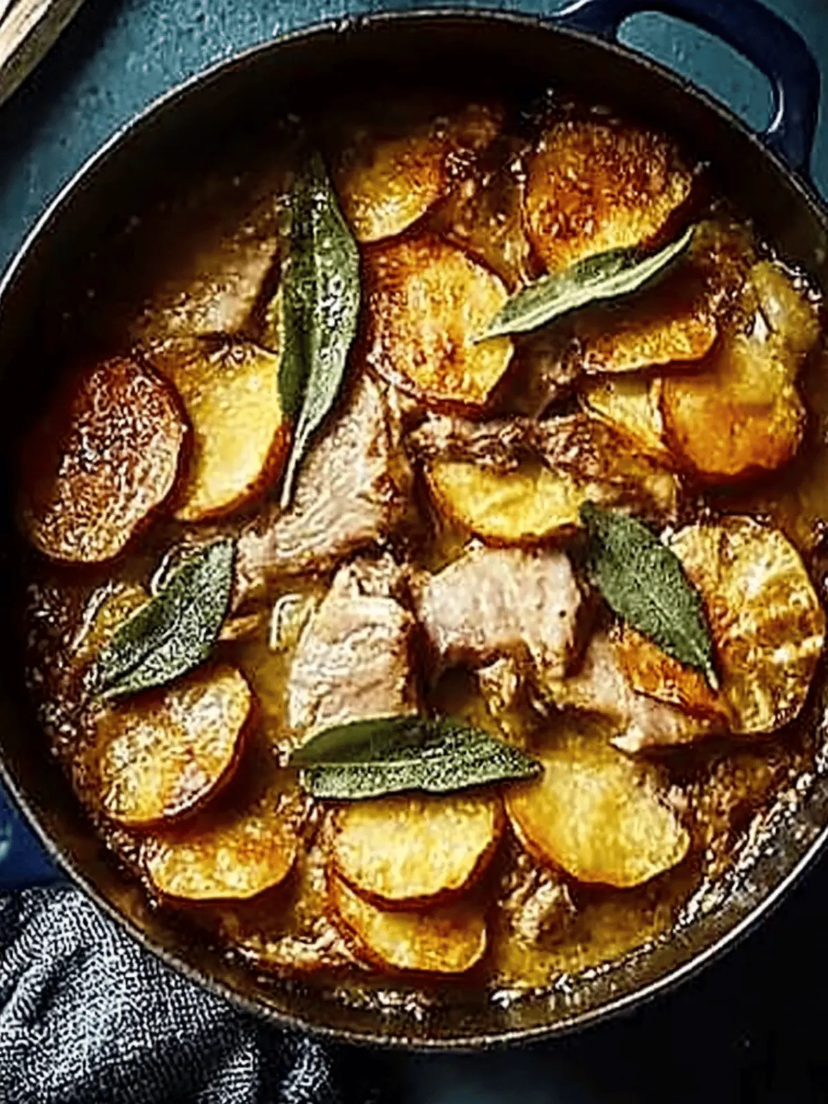 Savory Slow-Cooked Pork, Cider & Sage Hotpot for Cozy Nights 3 Slow-cooked pork, cider & sage hotpot