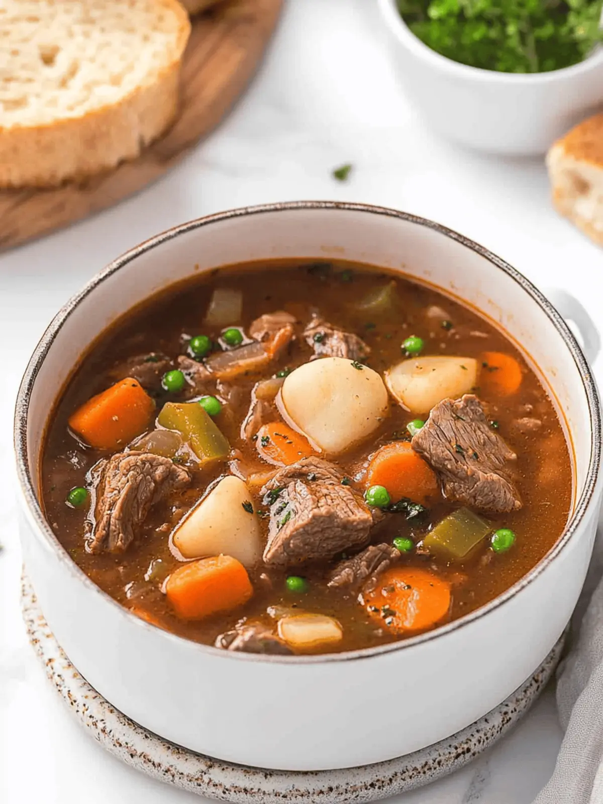 Hearty Homemade Steak Stew: Effortless Round Steak Delight 2 Hearty Homemade Steak Stew: Easy Round Steak Beef Stew