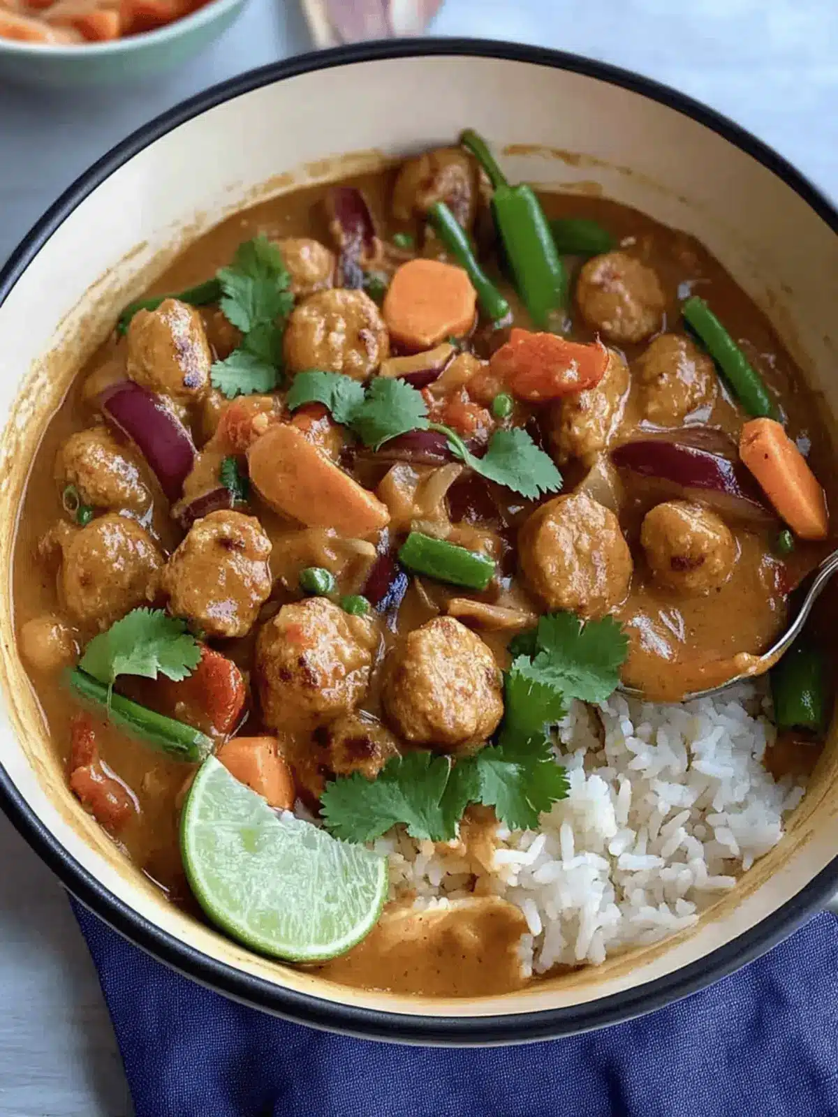 Savory Satay Sausage Rice Bowl Perfect for Busy Nights 2 Satay Sausage Rice Bowl