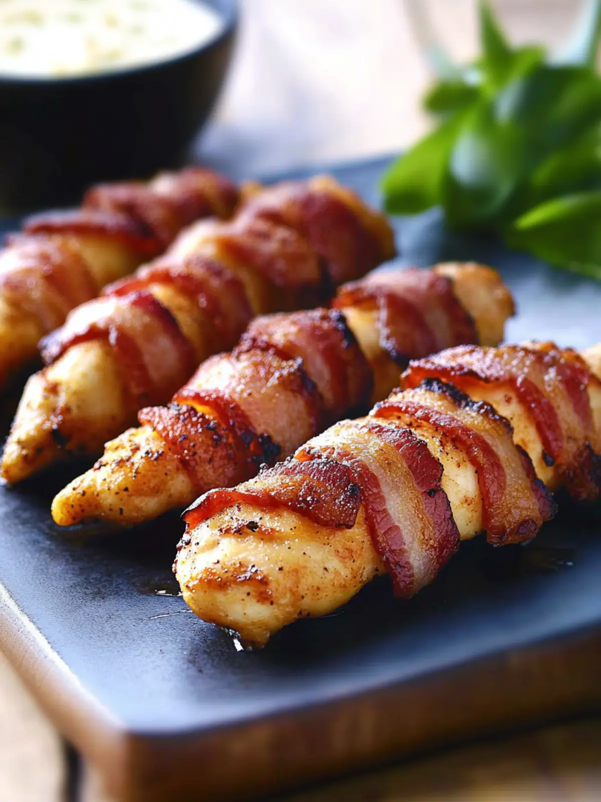 Bacon Wrapped Chicken Strips: 3 Ingredients to Crispy Bliss 4 Bacon Wrapped Chicken Strips
