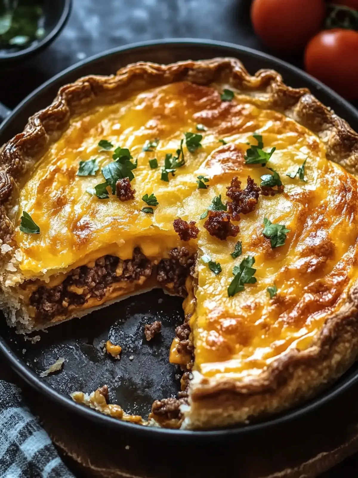 One-Pan Cheeseburger Pie: Quick Comfort for Busy Nights 4 One-Pan Cheeseburger Pie