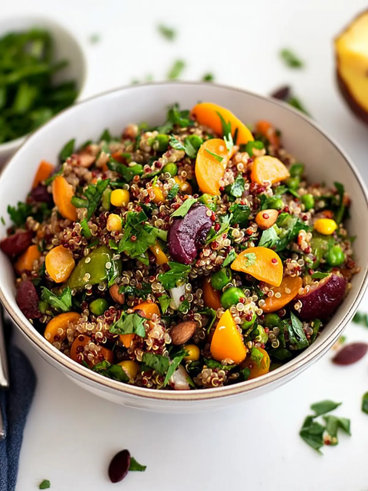 Rainbow Quinoa Salad with Pomegranate Molasses Bliss 2 Rainbow Quinoa Salad