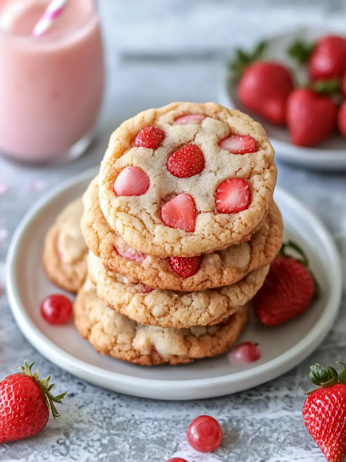 Strawberry Milkshake Cookies You Can t Resist Baking Today 4 Strawberry Milkshake Cookies