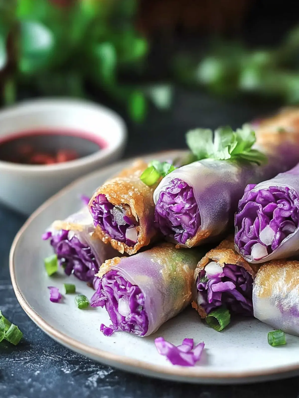 Crispy Red Cabbage and Radish Spring Rolls You ll Love 4 Red Cabbage and Radish Spring Rolls