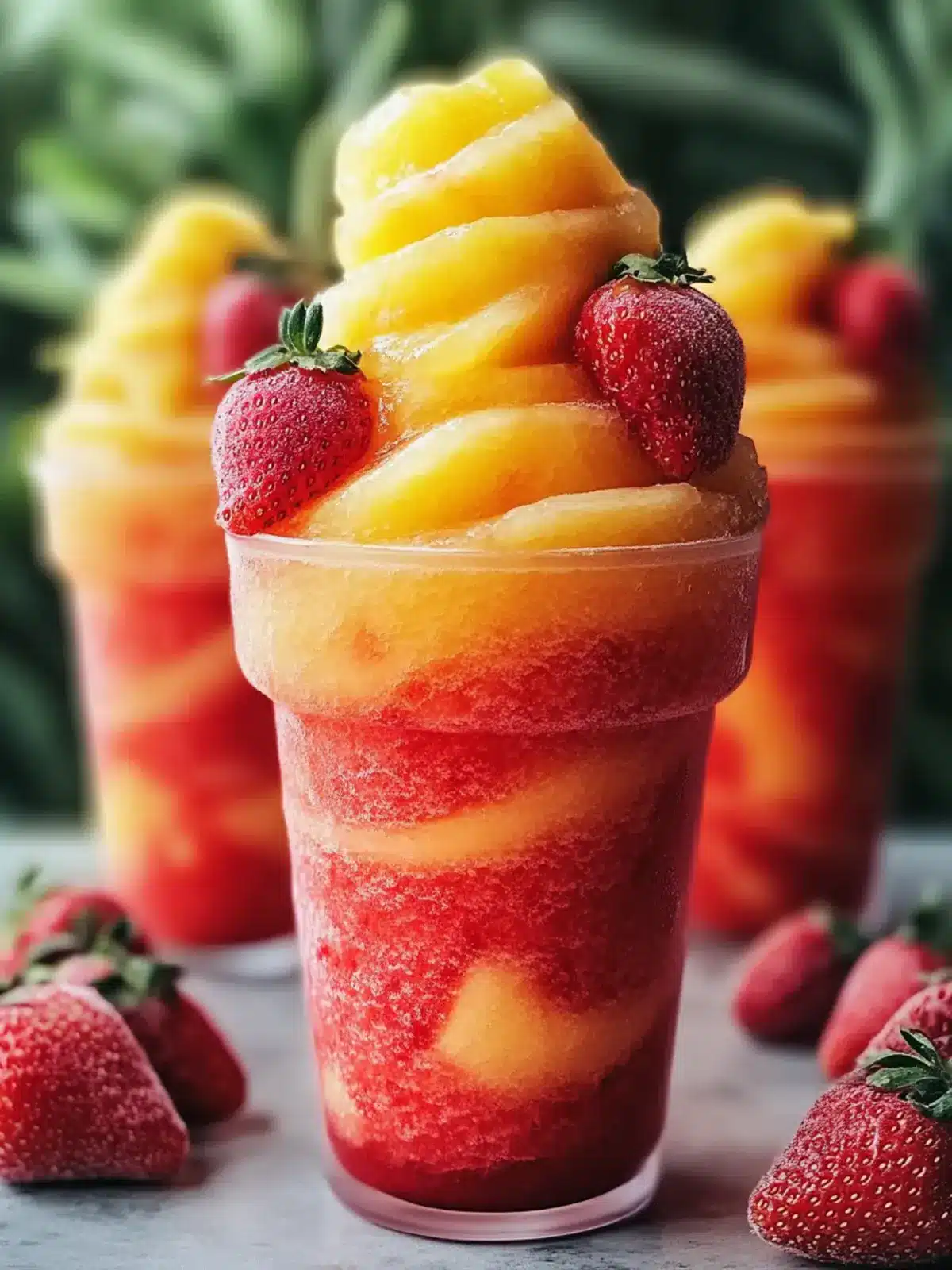 Chill Out with a Pineapple Strawberry Slushie Delight 2 Pineapple Strawberry Slushie