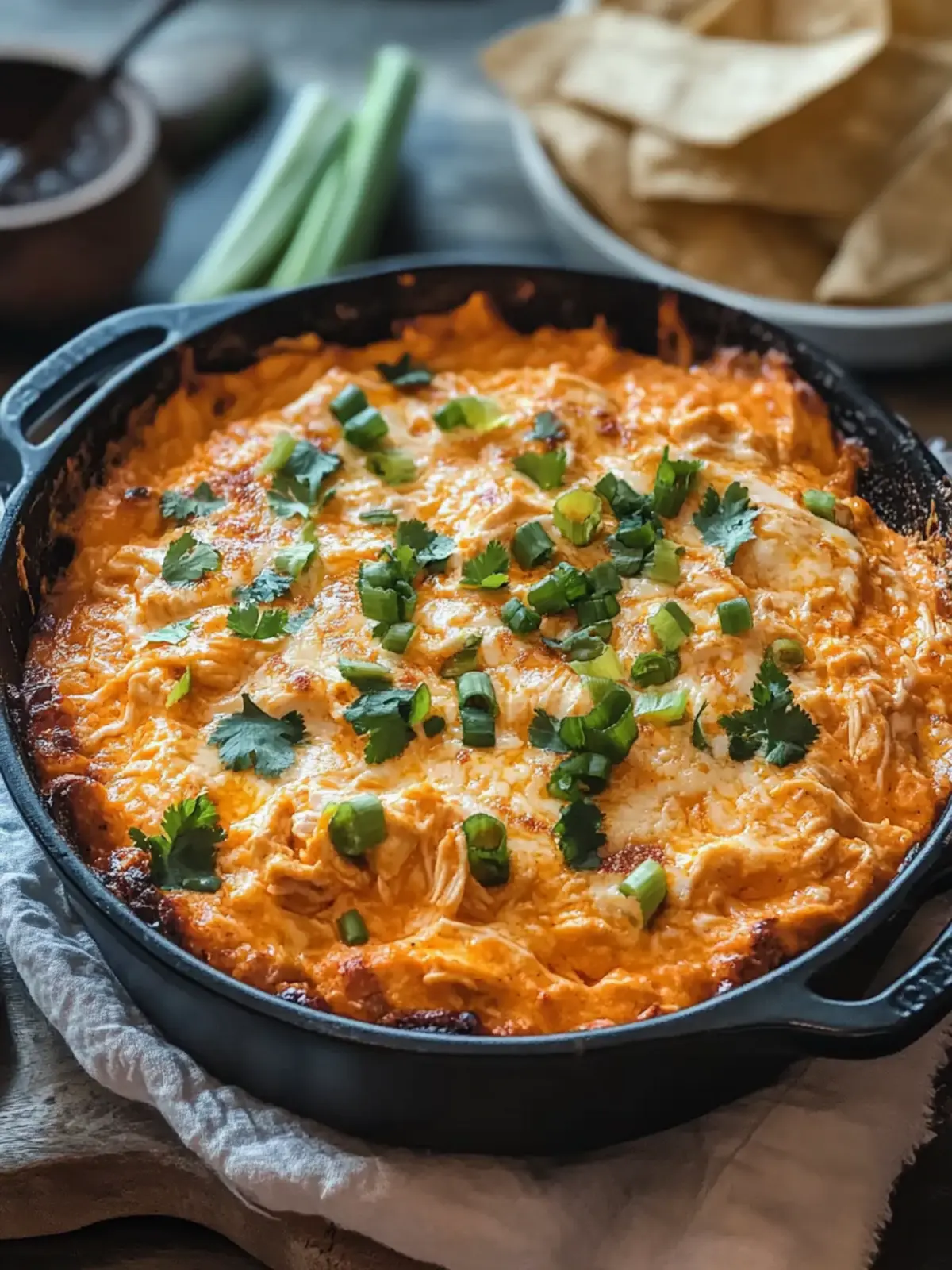 Irresistible Rich and Spicy Buffalo Chicken Dip for Game Day 4 Rich and Spicy Buffalo Chicken Dip