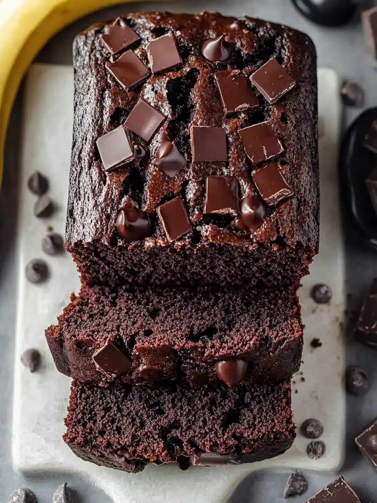 Delicious Double Chocolate Banana Bread: Moist & Irresistible! 3 Delicious Double Chocolate Banana Bread