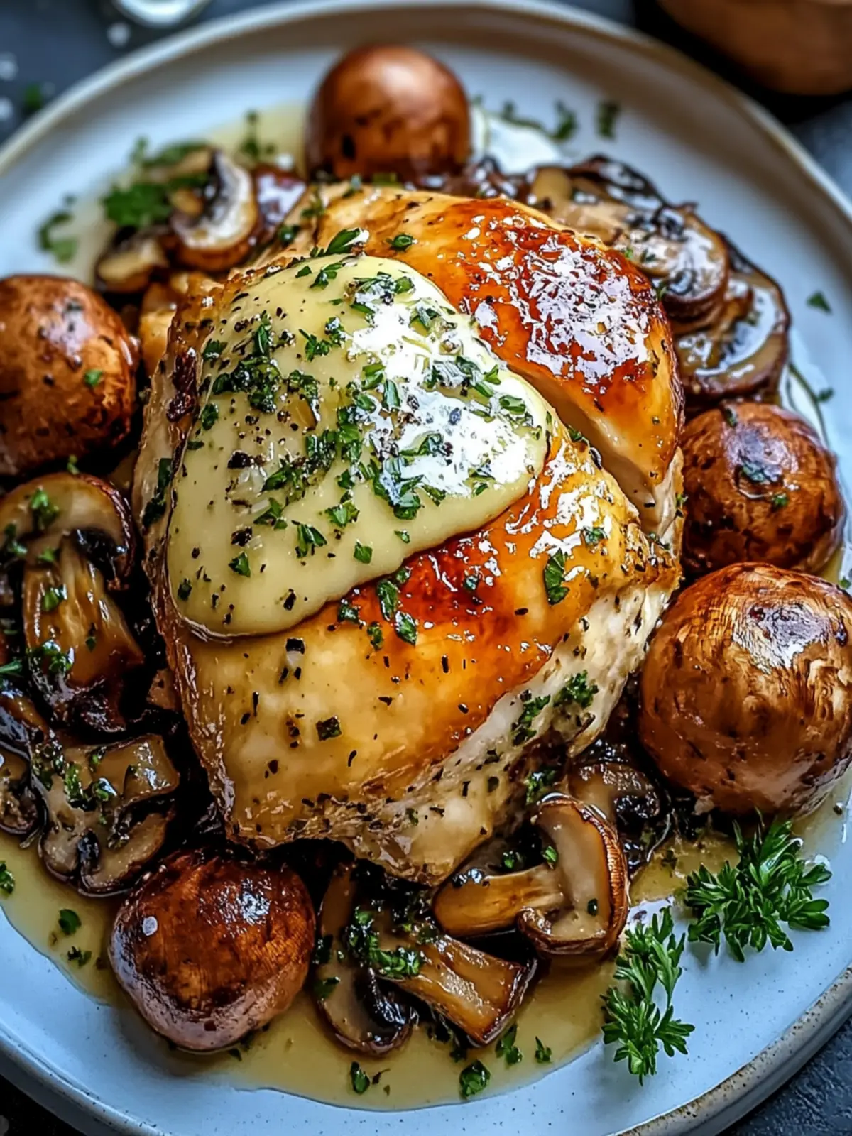 Garlic Butter Mushroom Stuffed Chicken That's Irresistibly Delicious 2 Garlic Butter Mushroom Stuffed Chicken