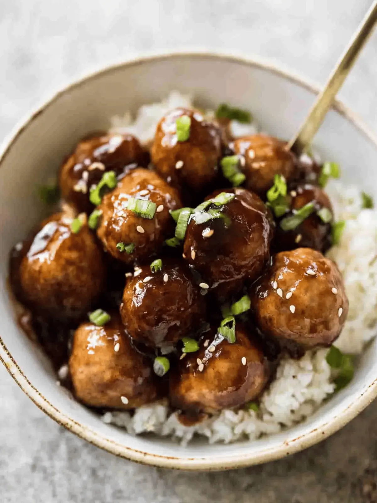 Savory Teriyaki Chicken Meatballs in 15 Minutes Flat 2 Teriyaki Chicken Meatballs
