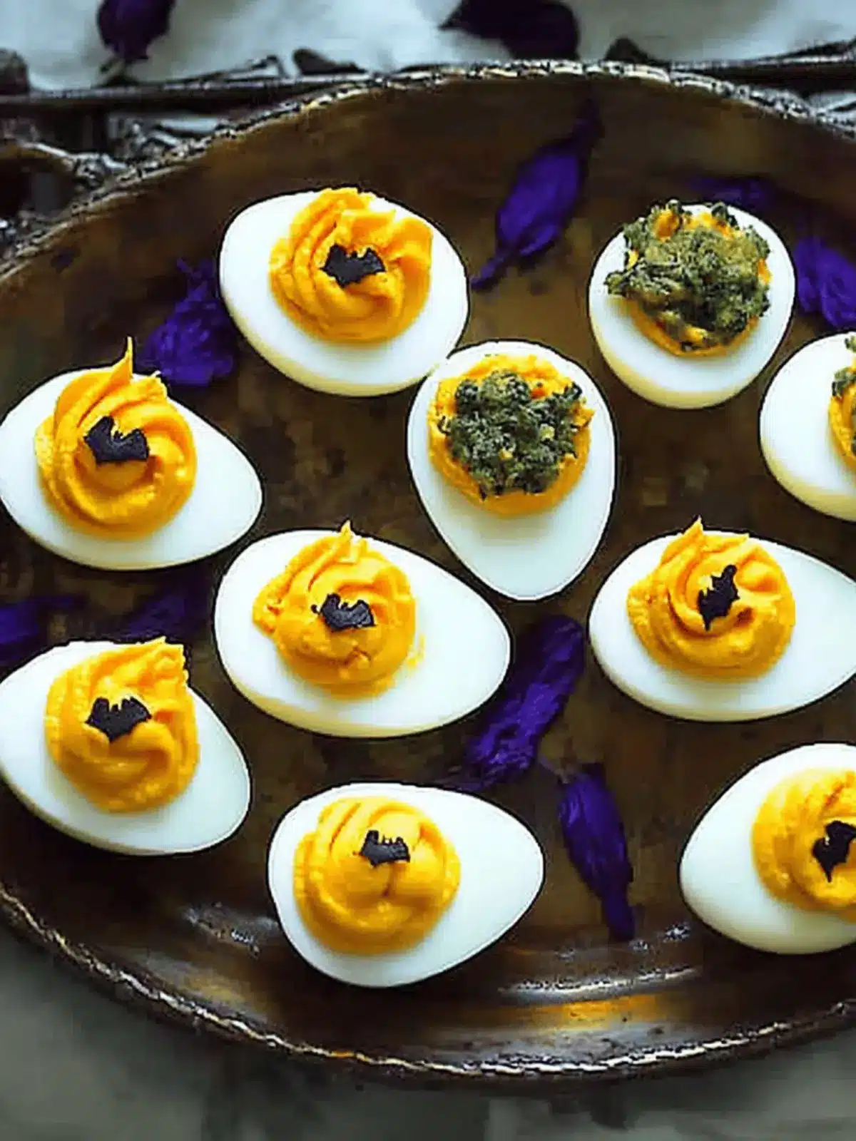 Spooky Halloween Deviled Eggs: Fun Festive Treats for All! 3 Halloween Deviled Eggs